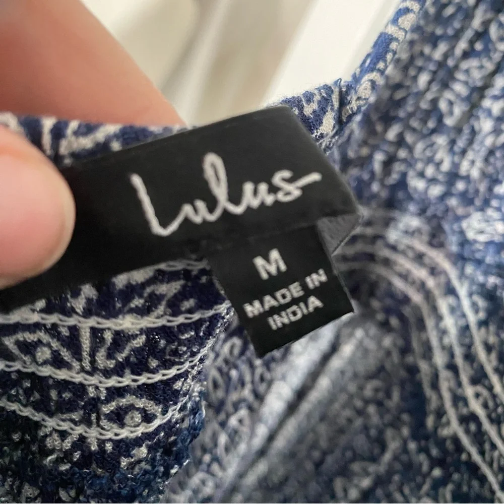 Lulu's Blue Floral Maxi Dress - Picture 5 of 5